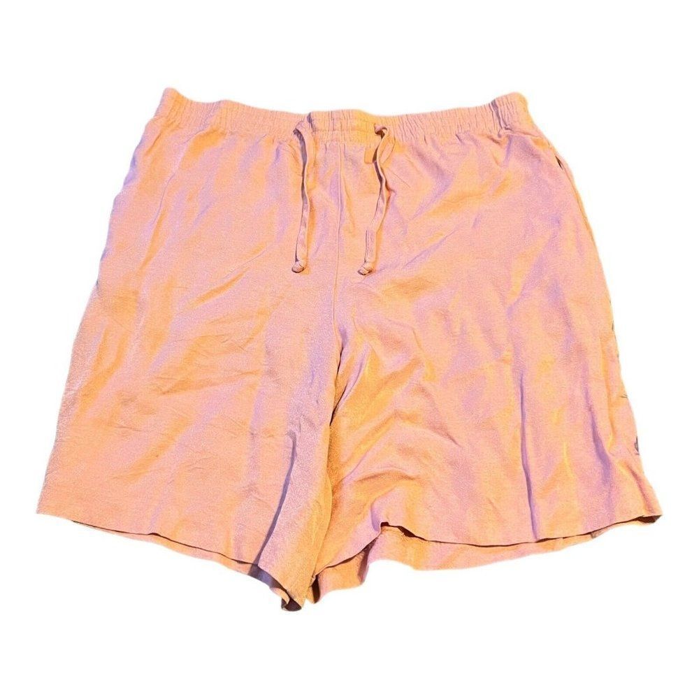 Vintage Niki Taylor Lounge Drawstring Pink / Gold Shorts Small Elastic Waistband